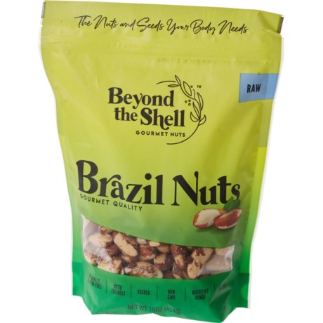 BEYOND THE SHELL NUTS Raw Brazil Nuts - 16 oz.