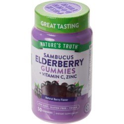 Nature's Truth Elderberry Gummies - 50-Count