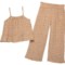 Rabbit + Bear Organic Little Girls Gauze Tank Top and Pants Set - Organic Cotton