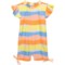 Snapper Rock Infant Girls Good Vibes Flutter Sleeve Sunsuit - UPF 50+
