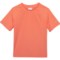 Snapper Rock Toddler Girls Tangerine Rash Guard - UPF 50+, Short Sleeve