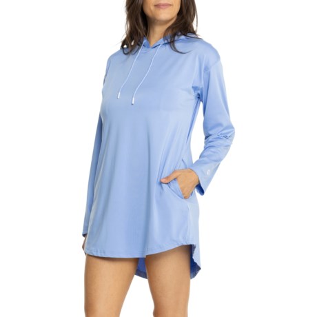 Eddie Bauer Hooded Cover-Up Dress - UPF 40+, Long Sleeve