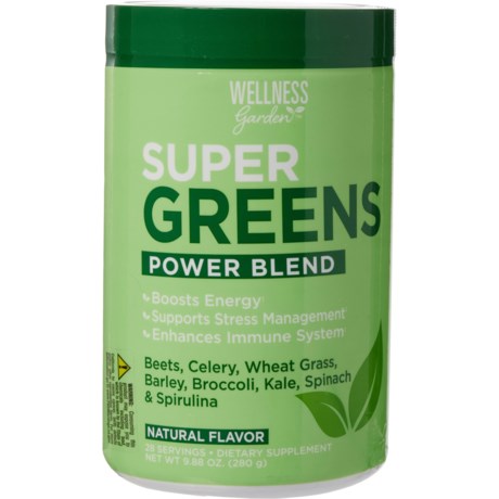 Wellness Gardens Organic Super Greens Power Blend Powder Drink Mix - 28 Servings