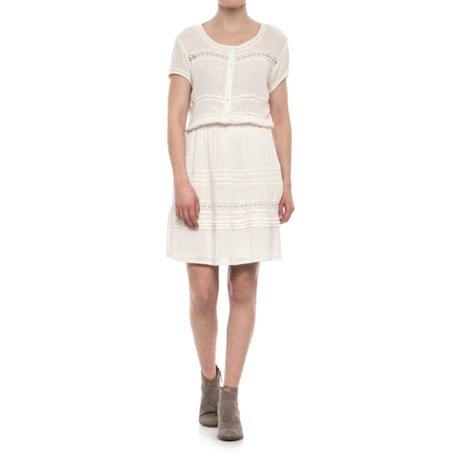 Coupe Collection Crinkle Texture Dress - Short Sleeve (For Women)