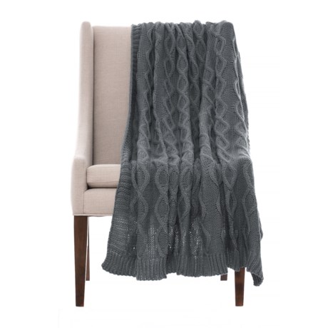 Papier Luxury Braided Knit Throw Blanket - 50x60”