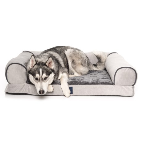 Serta Round Arm Couch Dog Bed - 36x27”
