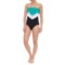 Eco Swim Layered Ruffle Bandeau One-Piece Swimsuit (For Women)