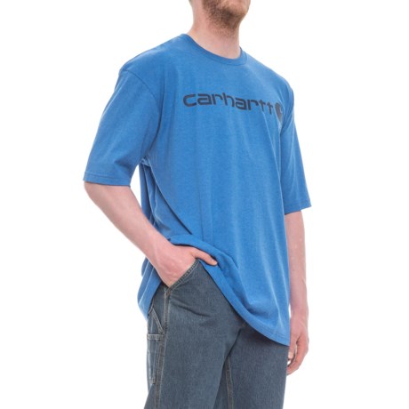 Carhartt Signature Logo T-Shirt - Short Sleeve (For Big and Tall Men)