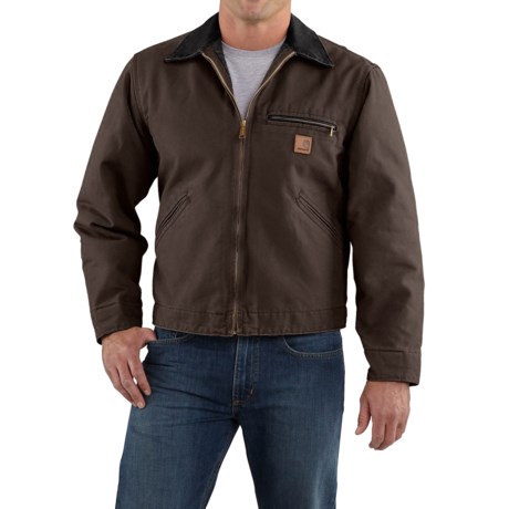 Carhartt J97 Sandstone Detroit Jacket - Blanket Lined, Factory Seconds (For Tall Men)