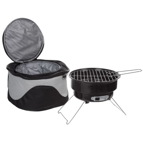 Big Backyard Portable Barbecue Grill and Cooler Bag Combo