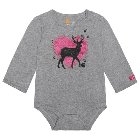 Carhartt Deer Love Baby Bodysuit - Long Sleeve (For Infants)