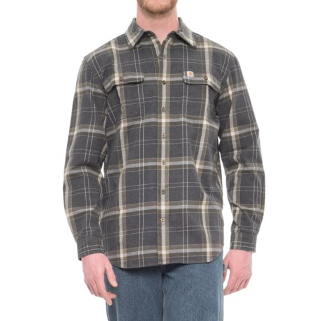Carhartt 102815 Hubbard Flannel Shirt - Long Sleeve (For Big and Tall Men)