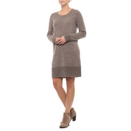 Adrienne Vittadini Dress with Pockets - Crew Neck, Long Sleeve (For Women)