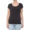 Cynthia Rowley 1x1 Scoop Straight-Hem T-Shirt - Short Sleeve (For Women)
