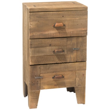 Three Hands 3-Drawer Wood Storage Side Table