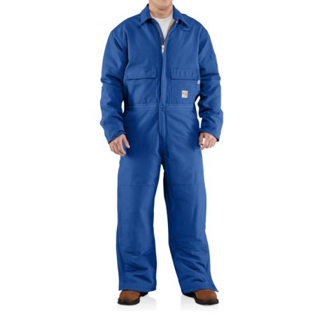 Carhartt 100196 Flame-Resistant Duck Coveralls - Insulated (For Men)