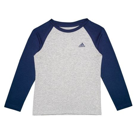 adidas Cotton Jersey Baseball Shirt - Long Sleeve (For Little Boys)
