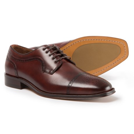Johnston & Murphy Boydstun Cap-Toe Oxford Shoes -  Italian Leather (For Men)