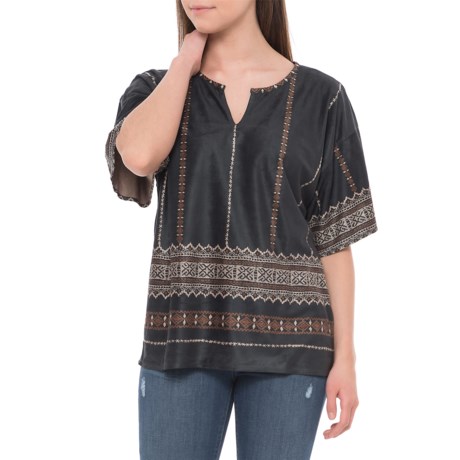 dylan Sierra Suede Isabel Shirt - Short Sleeve (For Women)