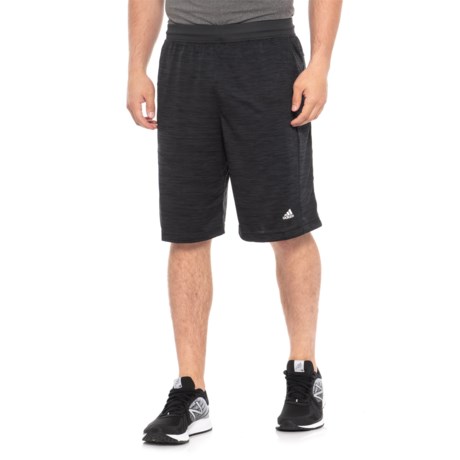 adidas Heathered Workout Shorts (For Men)