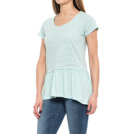 nanette NANETTE LEPORE Drop Peplum Shirt - Short Sleeve (For Women)