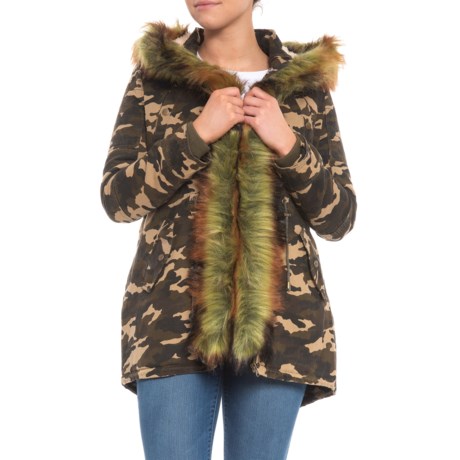 Boundless North Furry Camo Parka - 3-in-1, Insulated (For Women)