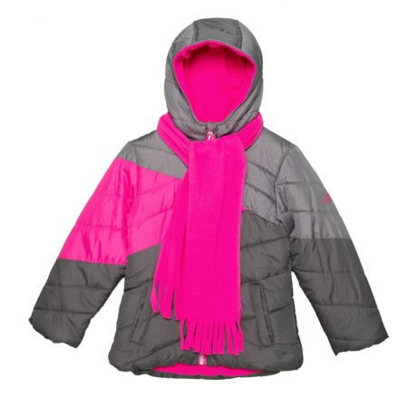 Pacific Trail Color-Block Puffer Jacket - Insulated (For Little Girls)