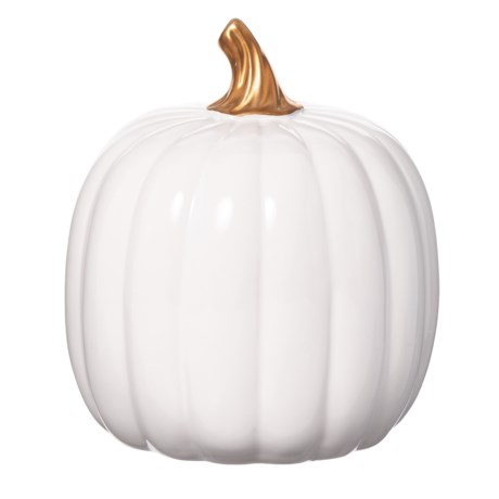 Acorn & Oak Decorative Pumpkin - 8.3”
