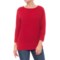 Design History Knit Sweater - 3/4 Sleeve (For Women)