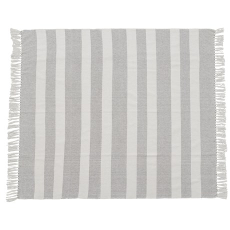 AM Home Textiles Striped Cotton Throw Blanket - 50x60”