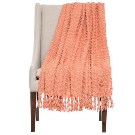 Bedford Collection Rockaway Novelty Yarn Throw Blanket - 50x70”