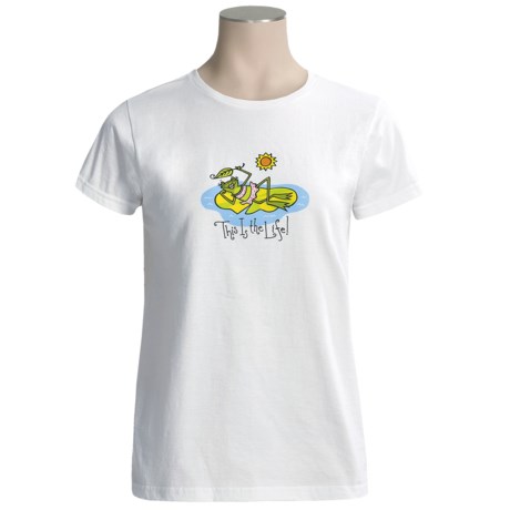Toast and Jammies Crew Neck T-Shirt - Short Sleeve (For Women)