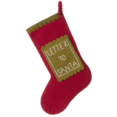 Arcadia Home Letter to Santa Stocking