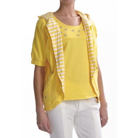 Joan Vass Hooded Dolman Light Shirt (For Women)