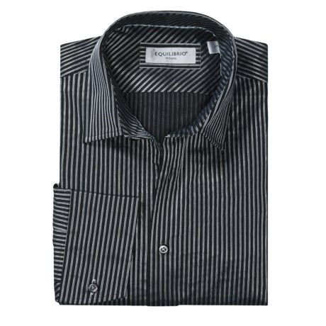 Equilibrio Stripe Sport Shirt - Long Sleeve (For Men)