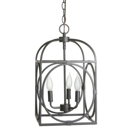 BelAir Lighting Academy Three Light Antique Cage Chandelier - 10”