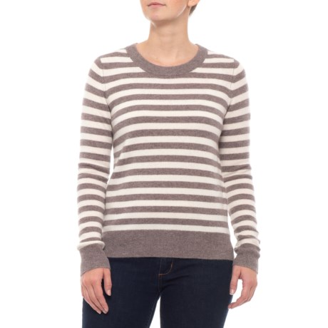 C&C California Stripe Cashmere Sweater with Pops (For Women)