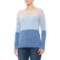 Nanette Lepore Colorblock Shirt - Cashmere, Crew Neck, Long Sleeve (For Women)