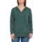 Max Studio Solid Crossover V-Neck Cashmere Hoodie (For Women)