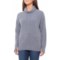 Max Studio Cashmere Allover Texture Shirt - Long Sleeve (For Women)