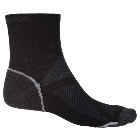 Omni Wool Endurance Pro Light Socks - Merino Wool, Quarter Crew (For Men and Women)