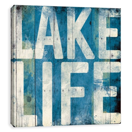 Artissimo Designs 14x14” Canvas “Lake Life” Print