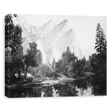Artissimo Designs 24x18” The Three Brothers Yosemite Printed Canvas