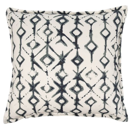 Canaan Tribal Pattern Pillow - 22x22”, Feathers
