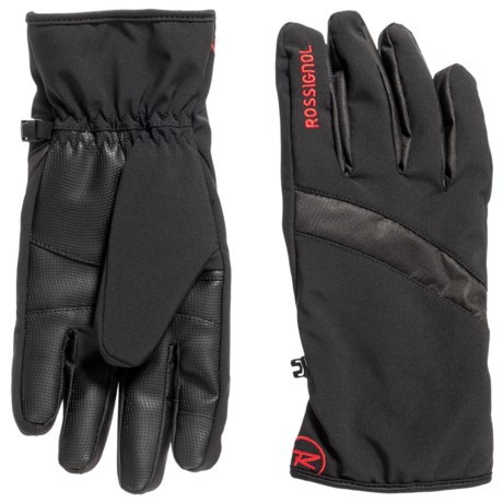 Rossignol Soft Shell Pieced Back Digital Palm Gloves - Insulated (For Men)