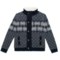 E of M Mock Neck Cardigan with Zipper and Snaps - Long Sleeve (For Toddlers)