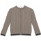 E of M Mock Neck Cardigan Sweater - Zip Front (For Little Boys)