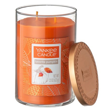 Yankee Candle Favorite Pumpkin It’s the Season Collection Candle - 2-Wick, 22 oz.