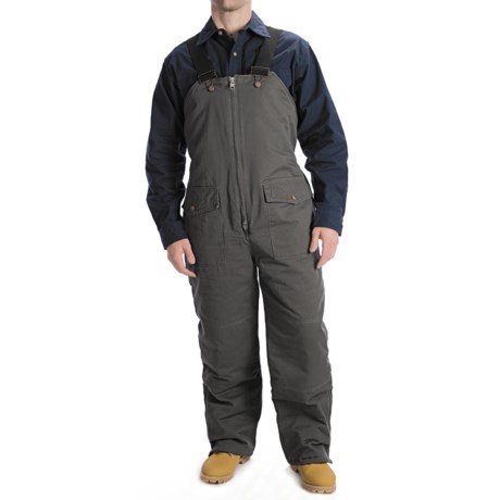 Work Horse Washed Bib Overalls - Insulated (For Men)