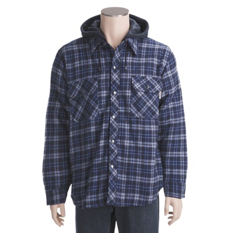 Work King Hooded Flannel Shirt - Fleece Lined, Long Sleeve (For Men)